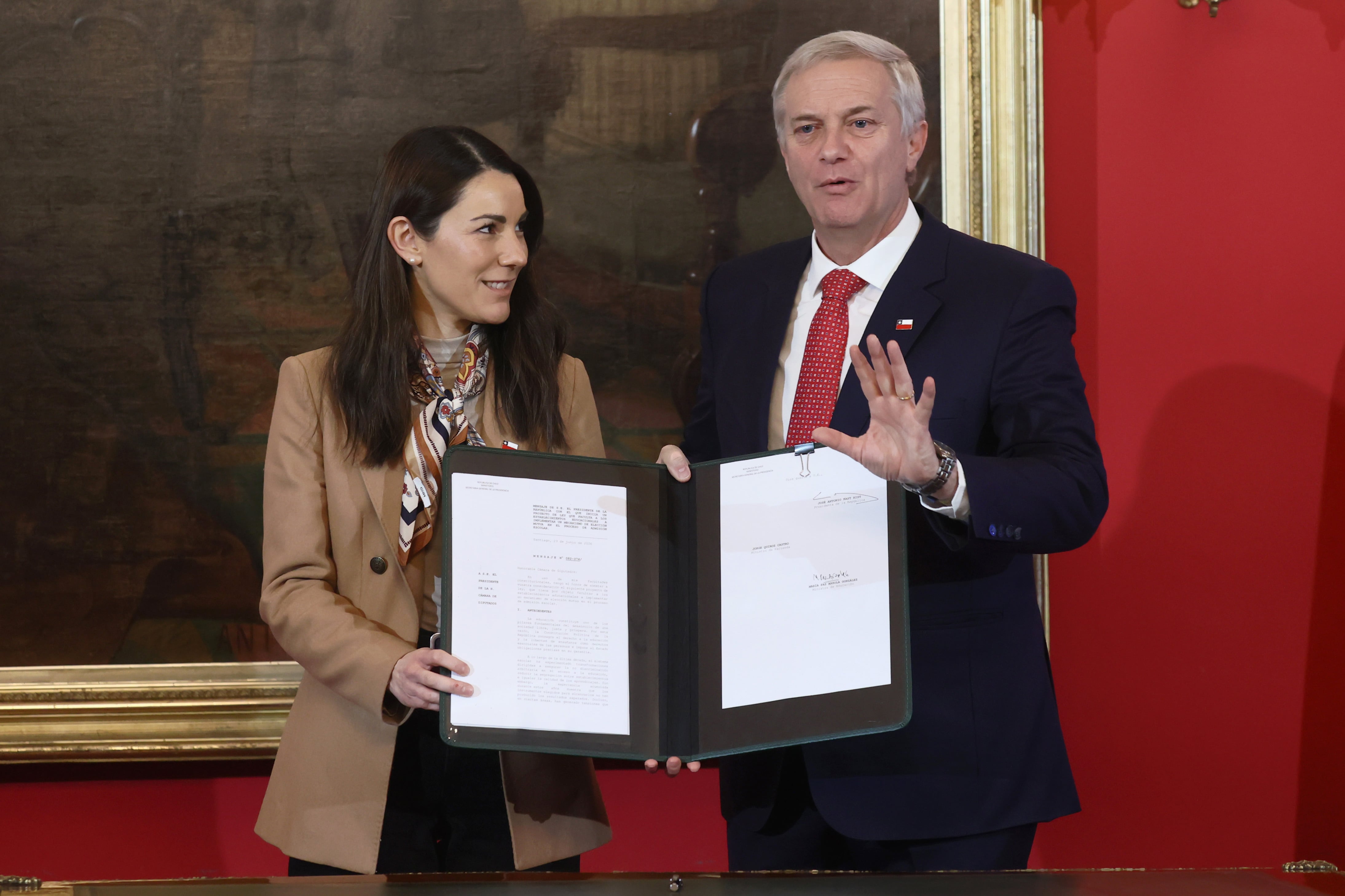 Presidente Kast presenta proyecto que modifica el Sistema de Admisión Escolar (SAE)