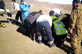 Helicóptero de Carabineros rescata a esquiador gravemente herido en accidente en La Parva