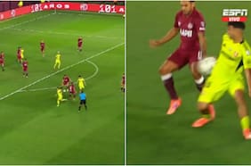 La mano que el árbitro Alexis Herrera no consideró en el gol de Lanús ante la U