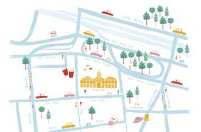 Mercado Central y sus alrededores