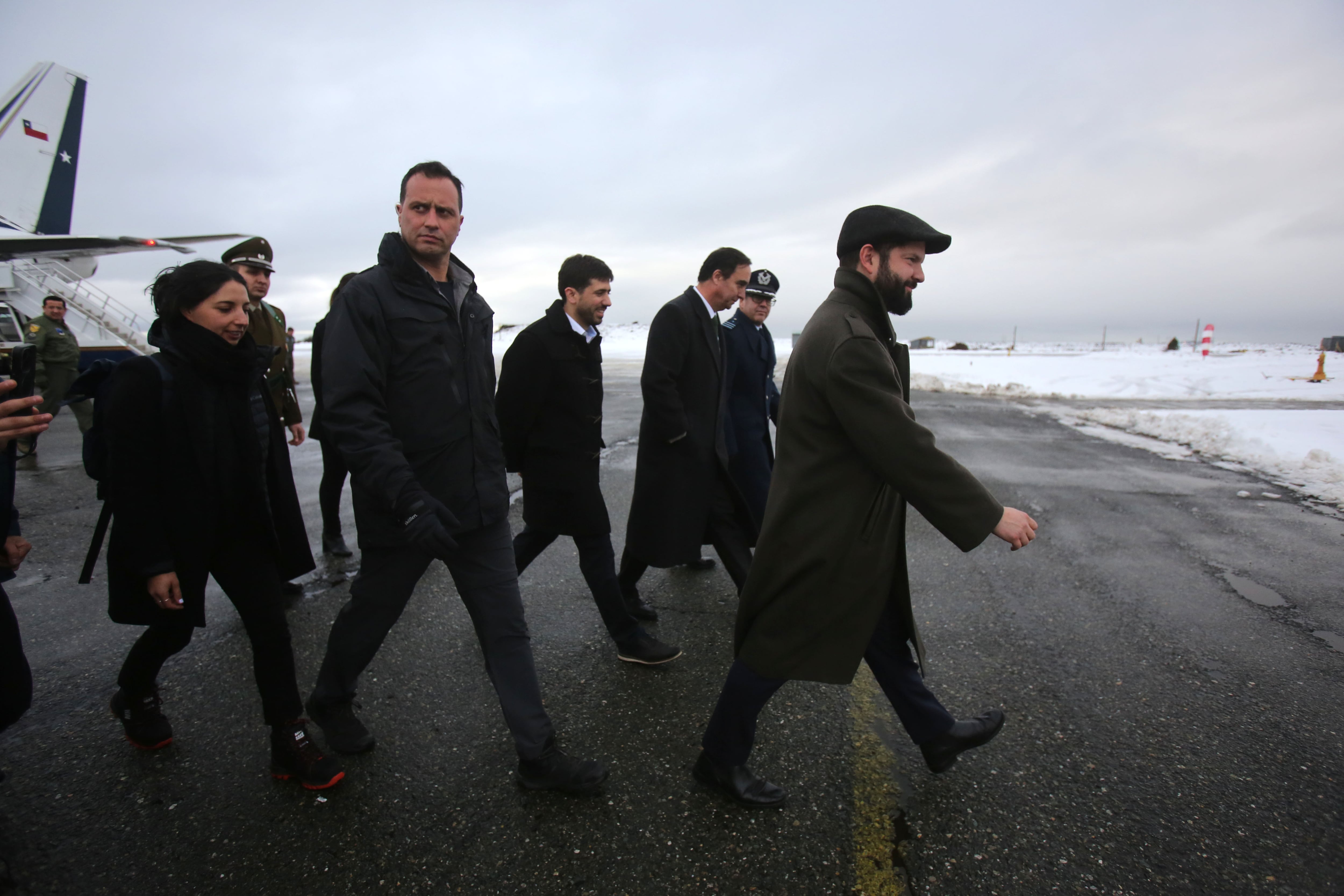 Presidente de la Republica Gabriel Boric en la la Region de Magallanes y Antartica Chilena.