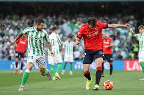 Betis no pasa del empate ante Osasuna y se aleja más del sueño de la Champions League