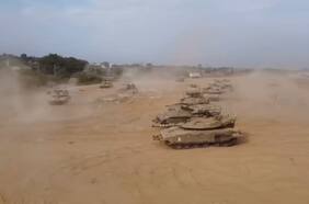 Los primeros registros de las acciones terrestres israelíes en la Franja de Gaza