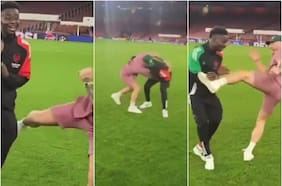 Polémica “broma” de Conor McGregor a Bukayo Saka en la cancha del Emirates obliga al Arsenal a tomar serias medidas