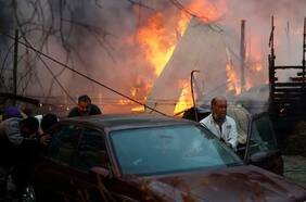 Tres momentos dramáticos registrados en medio de los incendios