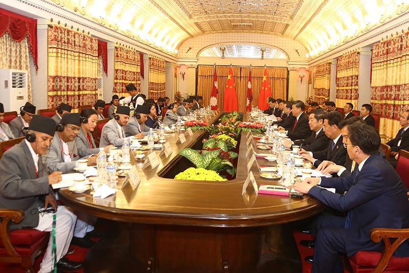 Cumbre entre Nepal y China en 2019. Foto: Archivo