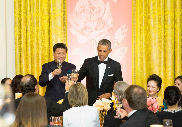 Xi Jinping en 2015, durante su visita a la Casa Blanca, con Barack Obama.