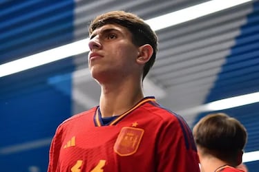 Izan Merino, figura del Málaga y de la Sub 20 de España.