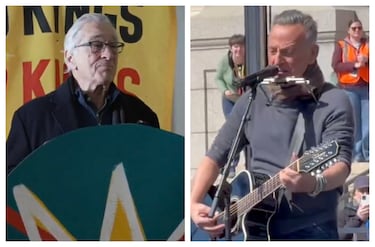 De Robert De Niro a Bruce Springsteen: las celebridades que se unieron a las protestas No Kings en EE.UU.