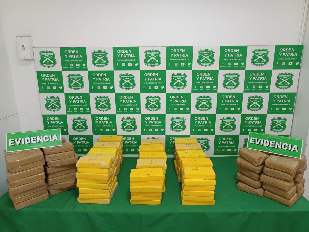 Incautan 231 kilos de cocaína y pasta base durante controles en rutas secundarias cerca de Taltal