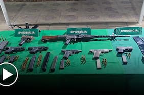 Denuncia de vecinos termina con incautación de arsenal de armas en El Bosque
