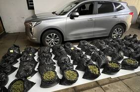 En prisión preventiva queda hombre de 37 años sorprendido con 138 kilos de marihuana en la Ruta 5 Sur