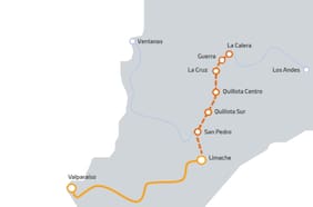 Comisión ambiental aprueba extensión de Metrotren que unirá Quillota y La Calera por US$ 800 millones