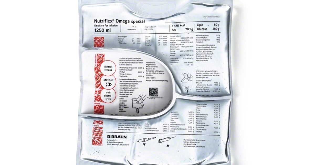 Alerta de retiro de emulsión nutricional intravenosa: Puede tener graves consecuencias para la salud