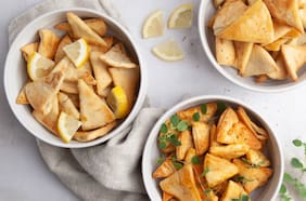 Cómo hacer chips de pan pita