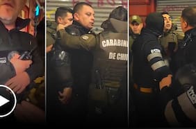 Registran fuerte cruce entre guardias municipales y Carabineros en Santiago Centro