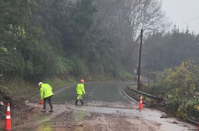 Sistema frontal provoca diferentes afectaciones en la red vial de la Región del Ñuble