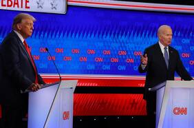 Lapsus de Biden y fake news de Trump marcan primer debate presidencial en EE.UU.