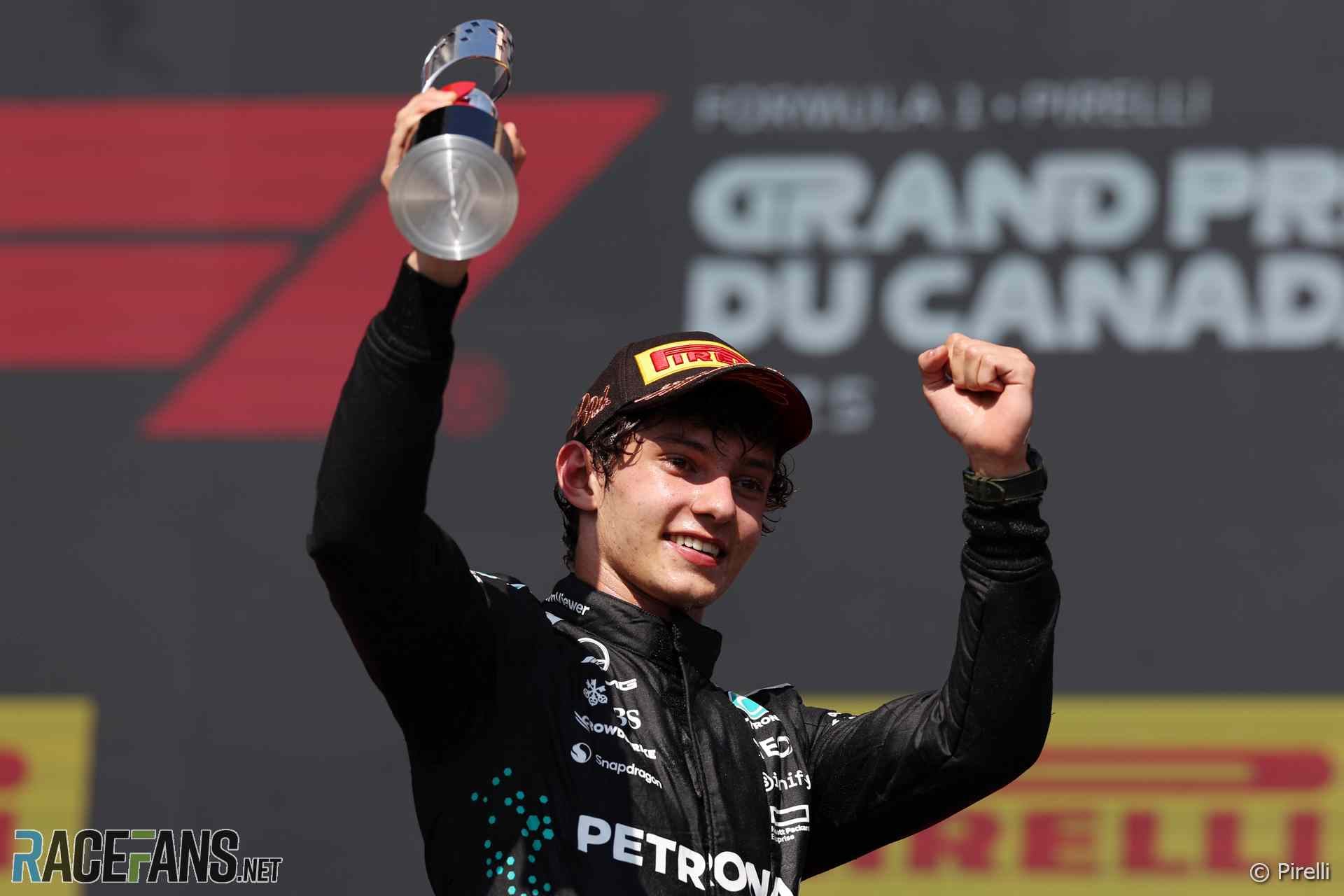 Tras abandonos de Russell y Norris: Antonelli queda con la vía libre para reinar en Canadá y seguir en lo alto de la F1