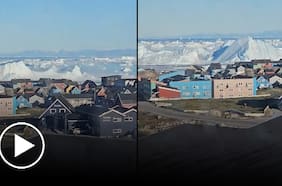 Registran el vuelco de un enorme iceberg en las costas de Groenlandia