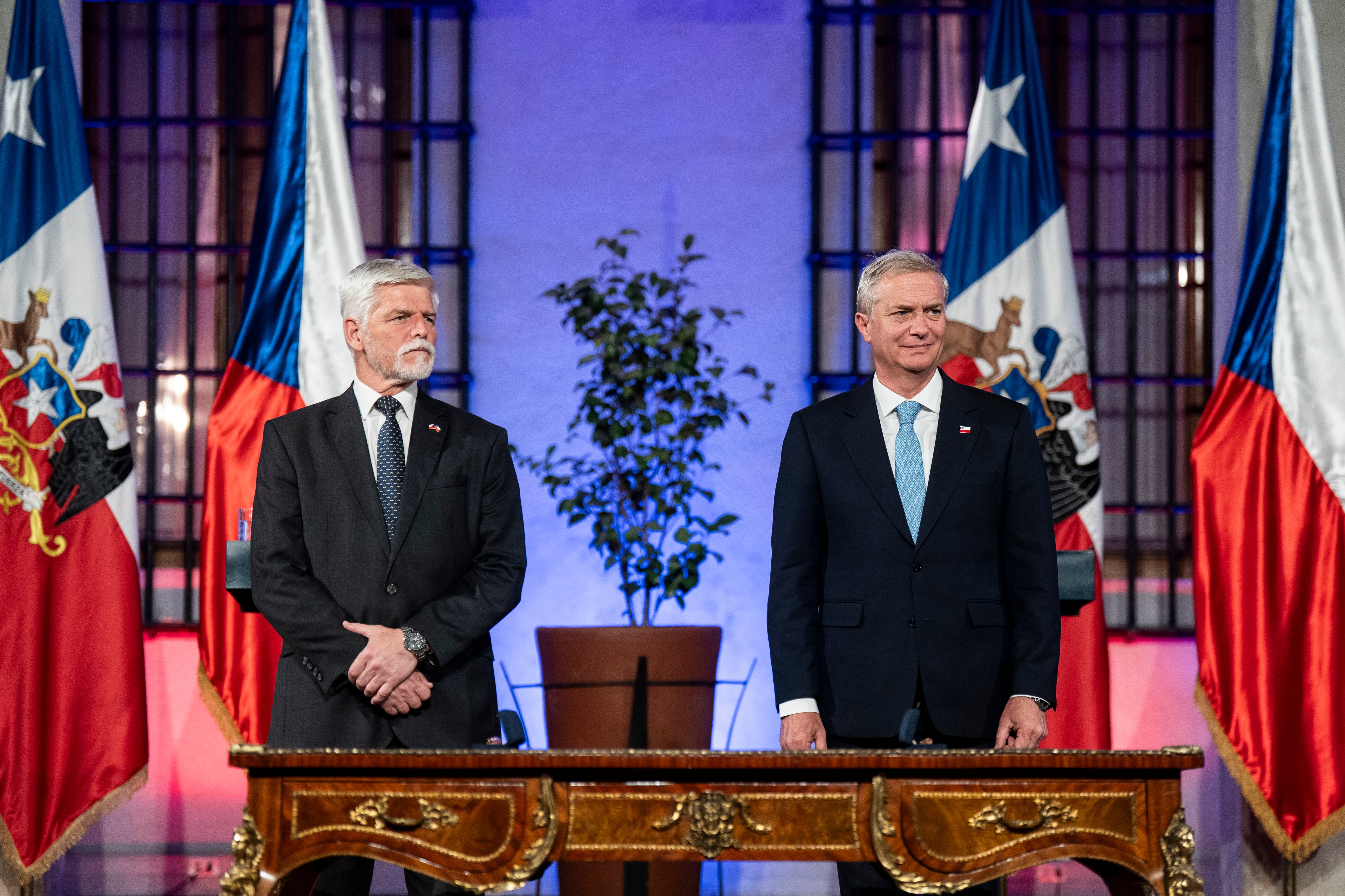 Kast recibe a presidente checo en La Moneda: “seguimos profundizando nuestros lazos y generando nuevas formas de colaboración”