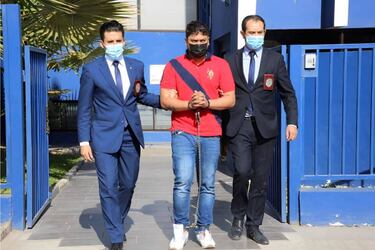 Foto de archivo con la detención de "Satanás".