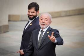 Así fue la bienvenida de Boric a los mandatarios que asistieron al encuentro “Democracia Siempre”