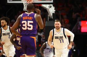 “Eres muy pequeño”: el viral gesto de Kevin Durant hacia Luka Doncic en la victoria de Phoenix ante Dallas