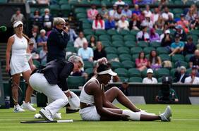 La estremecedora lesión de Venus Williams en Wimbledon
