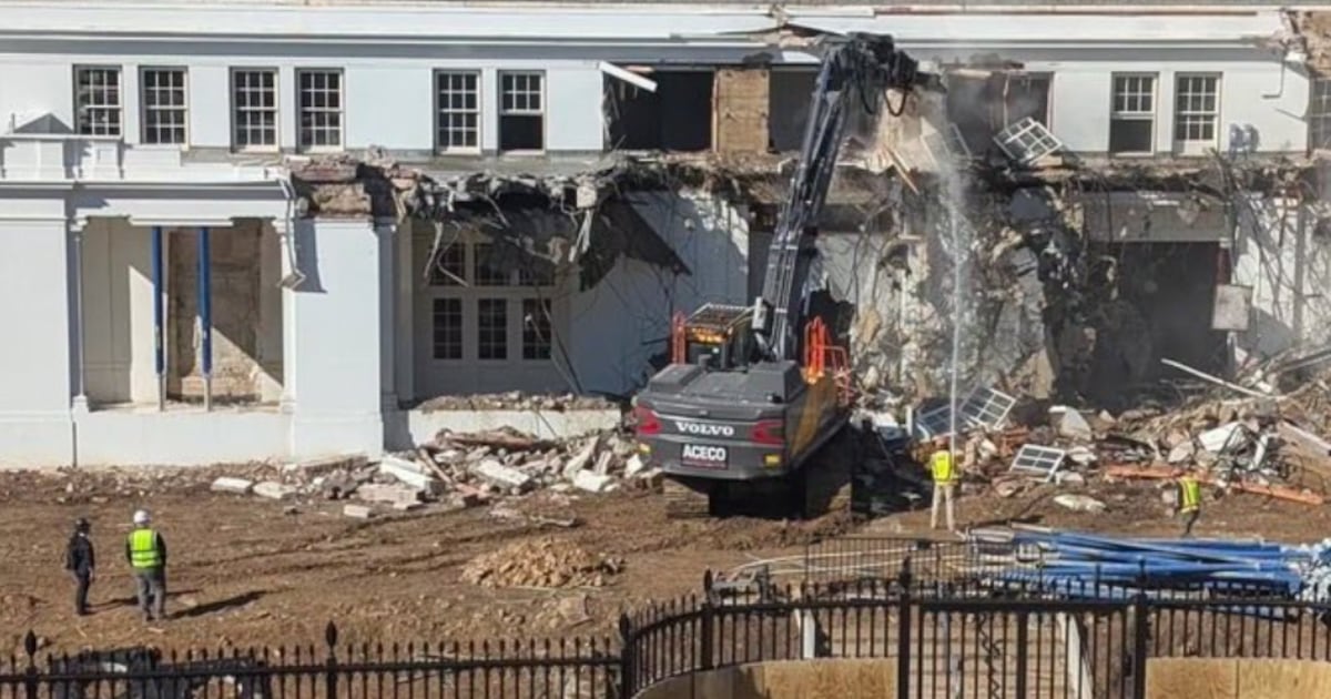 Trump ordena demoler parte de la Casa Blanca para construir un salón de baile