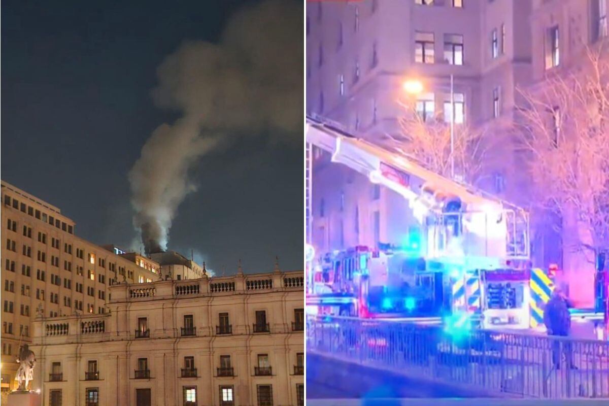 Un incendio afectó al edificio del Ministerio de Hacienda.