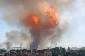 El impactante registro de una explosión en una gasolinera en Roma