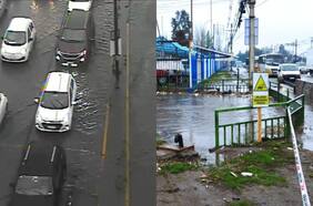 Maipú: Canal Santa Marta con desborde por lluvias