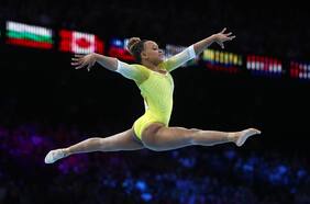 La emotiva historia de Rebeca Andrade: la brasileña que derrotó a Simone Biles y va por su primer oro panamericano