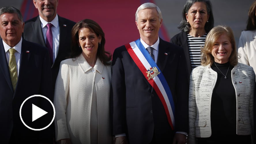 Las imágenes de la tradicional foto de gabinete de Kast previo al Te Deum Ecuménico