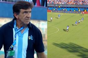 Con airados reclamos de Gustavo Costas: el polémico gol anulado a Racing en el comienzo de la final de la Copa Sudamericana