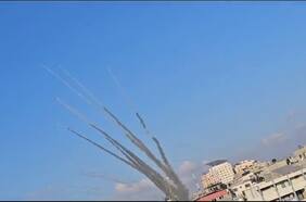 Captan el lanzamiento de cohetes desde Franja de Gaza hacia Ashkelon