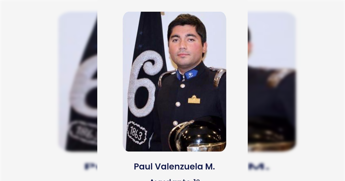 Muere bombero en incendio en centro de Santiago