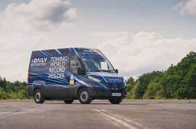 Furgón eléctrico logra Record Guinness al remolcar más de 150 toneladas