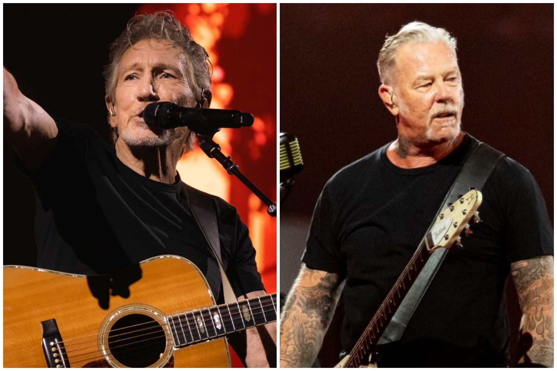 Roger Waters arremete contra la postura apolítica de James Hetfield: “Es un completo imbécil”