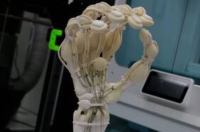 Desarrollan una mano robótica impresa en 3D con huesos, ligamentos y tendones