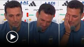 Scaloni se quiebra tras perder la final contra España y abandona la conferencia de prensa