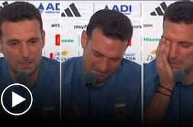 Scaloni se quiebra tras perder la final contra España y abandona la conferencia de prensa