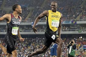 El día en que De Grasse apuró a Usain Bolt y se ganó su bendición