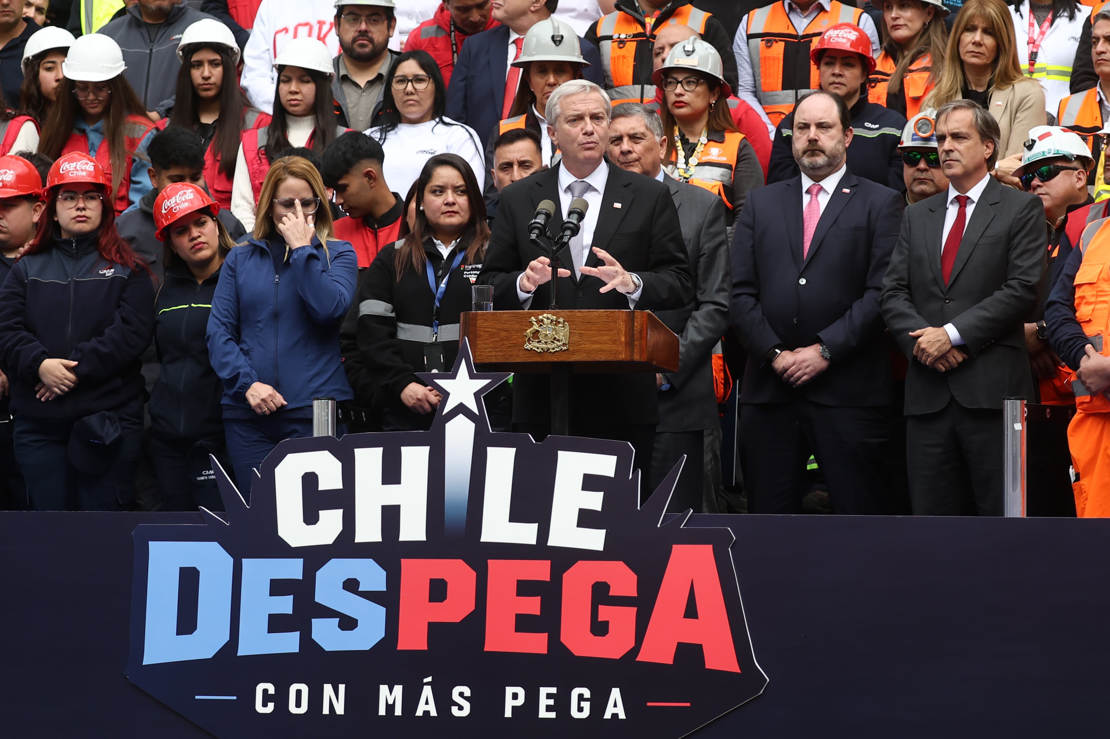 Santiago 28 de septiembre 2026.
El Presidente de la Republica, Jose Antonio Kast, presenta agenda pro empleo, Plan Chile Despega.
Dragomir Yankovic/Aton Chile