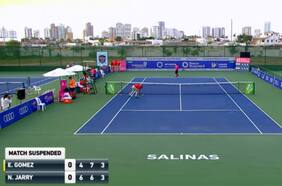 La final de Jarry en Salinas se suspende por falta de luz natural: el partido concluirá mañana