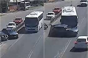 Quedaron con internación provisoria: formalizan a cuatro adolescentes tras encerrona y choque contra bus en Calera de Tango