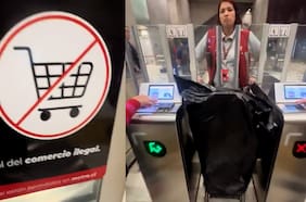 Funcionaria del Metro de Santiago es aplaudida y elogiada tras prohibir ingreso de vendedor ambulante