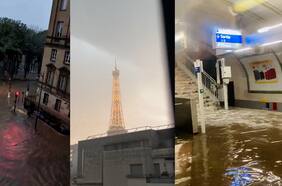 Los dramáticos registros que dejó el paso de una tormenta eléctrica en París