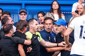 Tenso momento en la Premier: Conte y Tuchel se encienden y casi llegan a los golpes durante la igualdad entre el Chelsea y el Tottenham